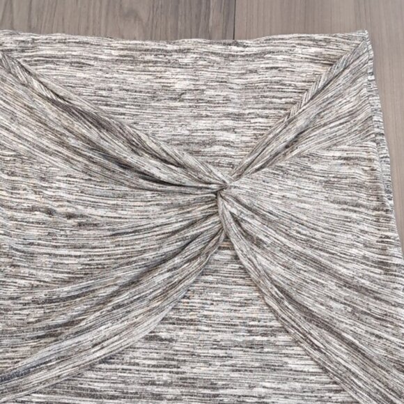 3/$20 Junarose Twist Front Layered Knit Skirt Above Knee Space Dye Bodycon - Picture 3 of 12